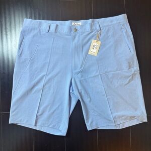 Peter Millar Men's Size 42 Crown Sport Shorts Light Blue Performance Golf Shorts